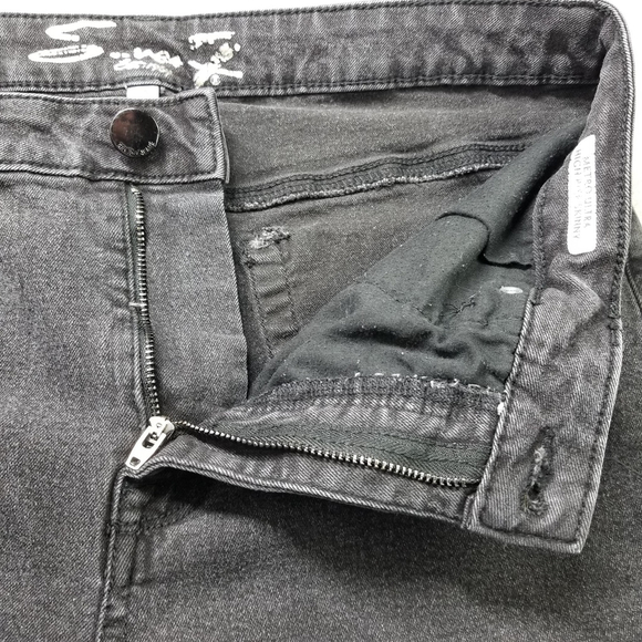 Seve7 Jeans Womens SIze 10 Black Metro Ultra High Rise Skinny Cotton Blend - Picture 9 of 13